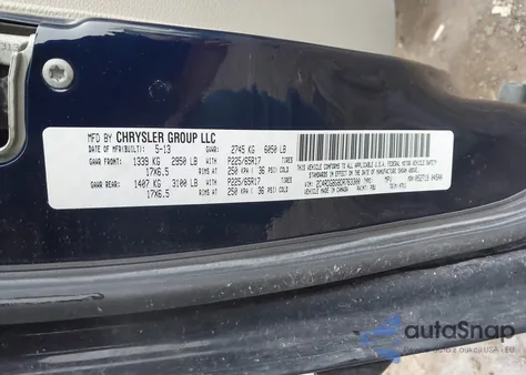 2013 Dodge Grand Caravan Se из США, поврежденный, VIN 2C4RDGBG8DR763300